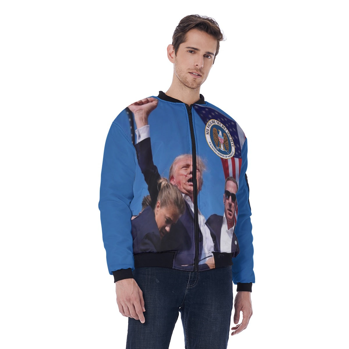 Six Figure 'Donald Trump' - Men's Bomber Jacket