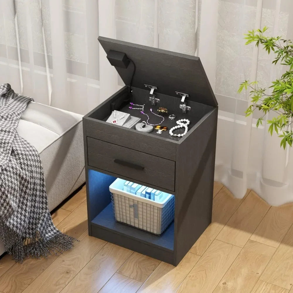 Secret Safe Nightstand with RFID Lock
